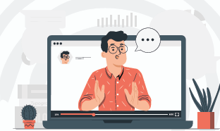 Online Training Illustration